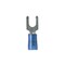 Panduit Fork Terminal, #6 Stud Size, 14 AWG, 600 V, Nylon Insulated, Blue, 1000 PK PN14-6FF-M - alternate 2
